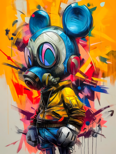 Graffiti Mickey von Cheeky Bunny, Malerei kaufen auf Singulart