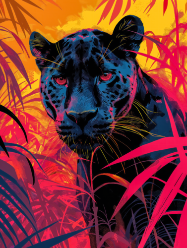 Jaguar by Cheeky Bunny, Painting for Sale on Singulart