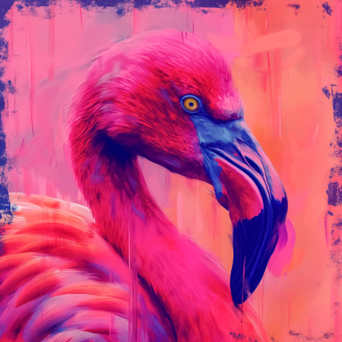 Flamingo di Cheeky Bunny, Pittura in vendita su Singulart