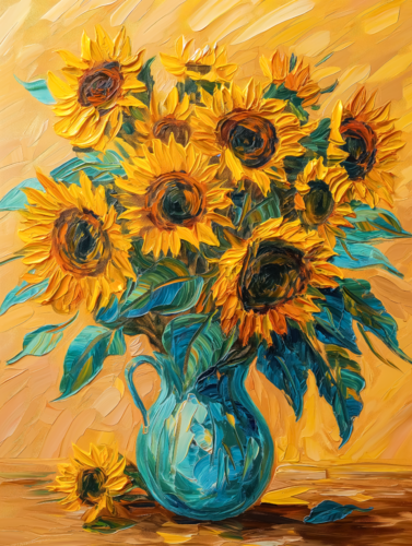 Sunflowers di Cheeky Bunny, Pittura in vendita su Singulart
