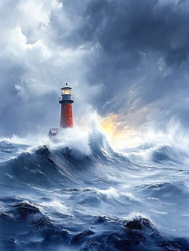 Lighthouse von Cheeky Bunny, Malerei kaufen auf Singulart
