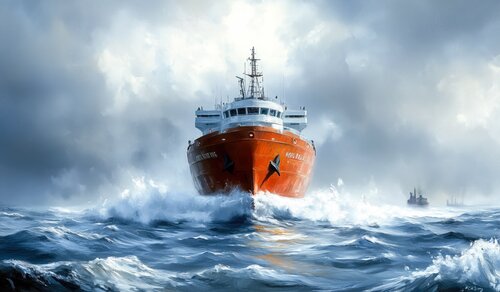 Ship by Cheeky Bunny, 회화 for Sale on Singulart