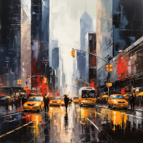 New York city di Cheeky Bunny, Pittura in vendita su Singulart