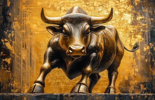 Wall Street Bull NYC von Cheeky Bunny, Malerei kaufen auf Singulart