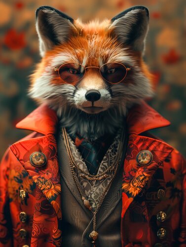 Fox Boss di Cheeky Bunny, Stampa in vendita su Singulart