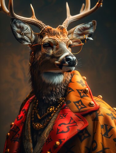 Fashion Deer de Cheeky Bunny, Impresión a la venta en Singulart