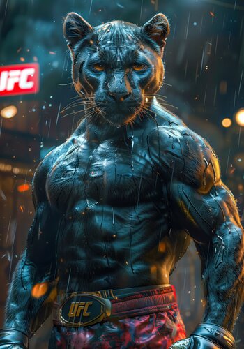 Puma UFC by Cheeky Bunny, Print for Sale on Singulart
