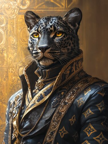 Royal Cheetah di Cheeky Bunny, Stampa in vendita su Singulart