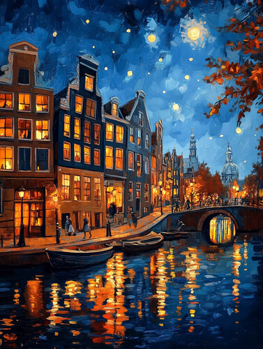 Amsterdam by Cheeky Bunny, 회화 for Sale on Singulart
