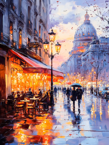 Lovely city 2 by Cheeky Bunny, 회화 for Sale on Singulart