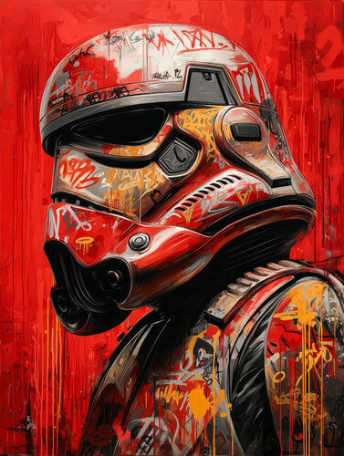 Stormtrooper van Cheeky Bunny, Schilderij te koop op Singulart