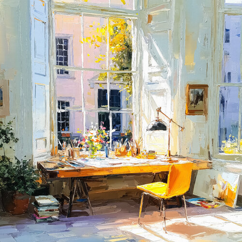 Atelier 2 by Cheeky Bunny, 회화 for Sale on Singulart