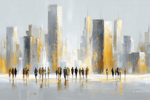 We Walk Toward Silence by Cheeky Bunny, 회화 for Sale on Singulart