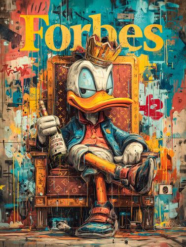 McDuck King by Cheeky Bunny, 회화 for Sale on Singulart