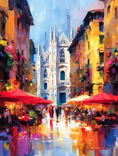 Milano di Cheeky Bunny, Pittura in vendita su Singulart