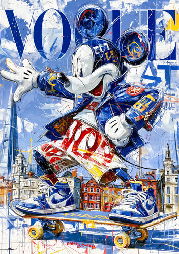 Mickey on the skate par Cheeky Bunny, Peinture en vente sur Singulart