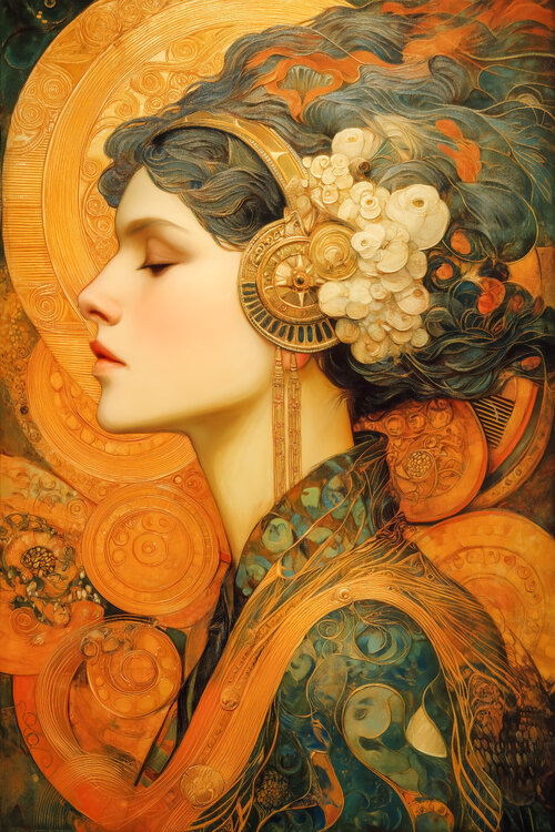 Lady in Gold 2 Cheeky Bunny