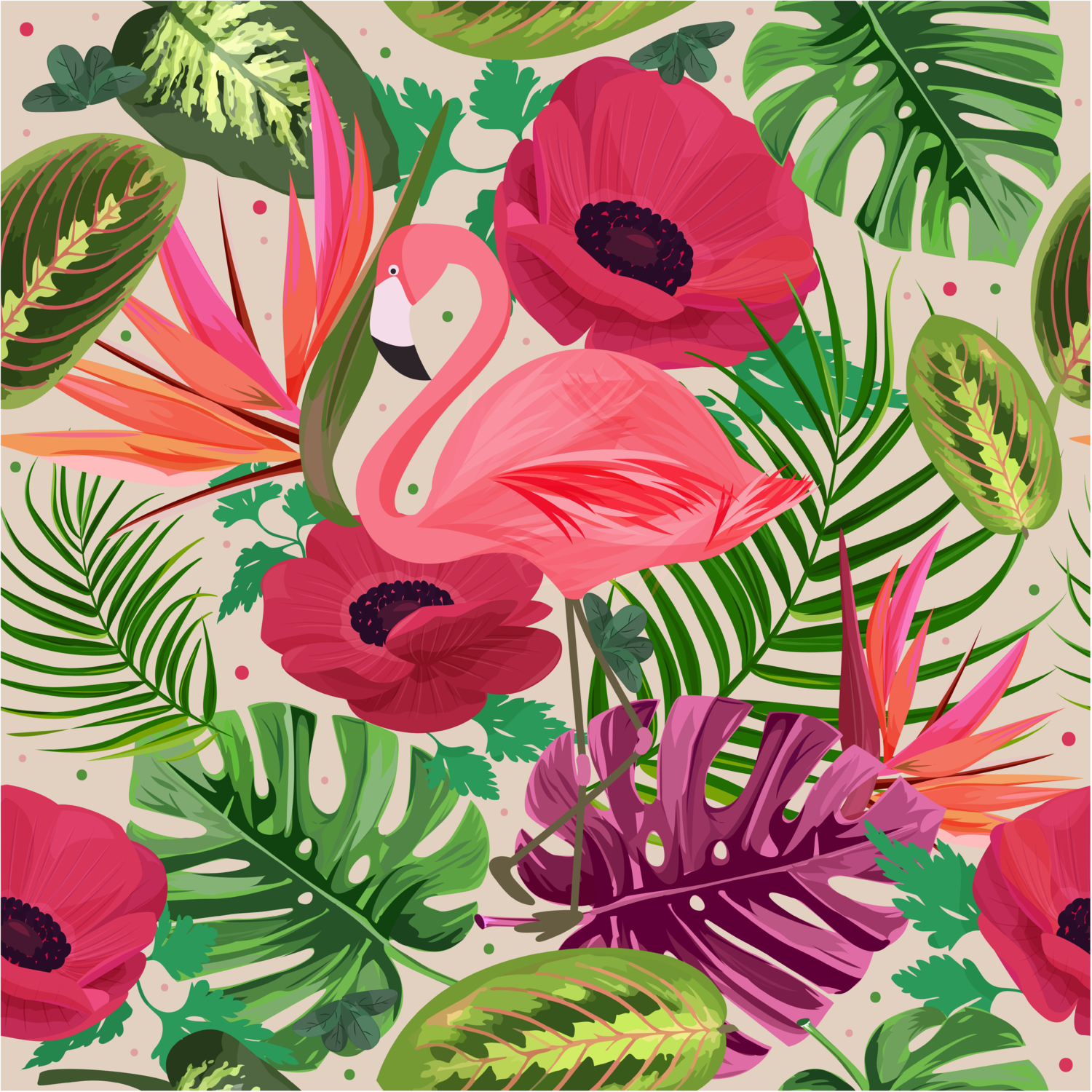 Flamingos Cheeky Bunny