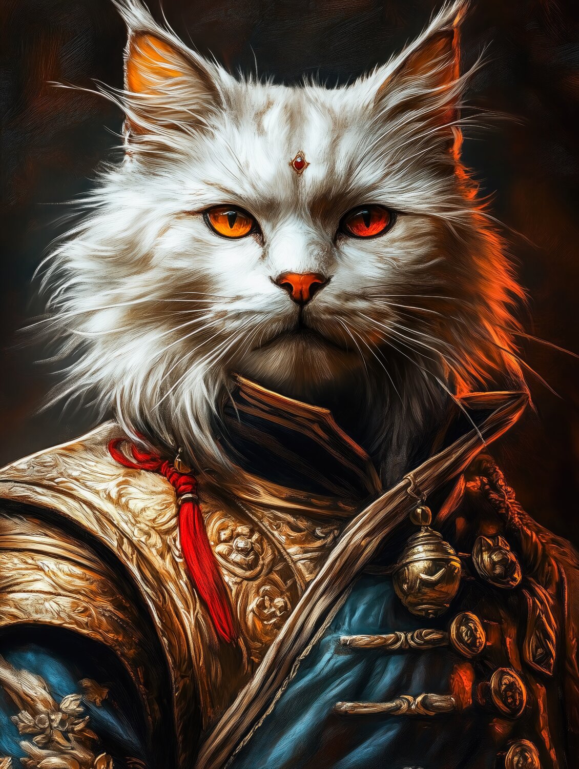 Samurai Cat Cheeky Bunny