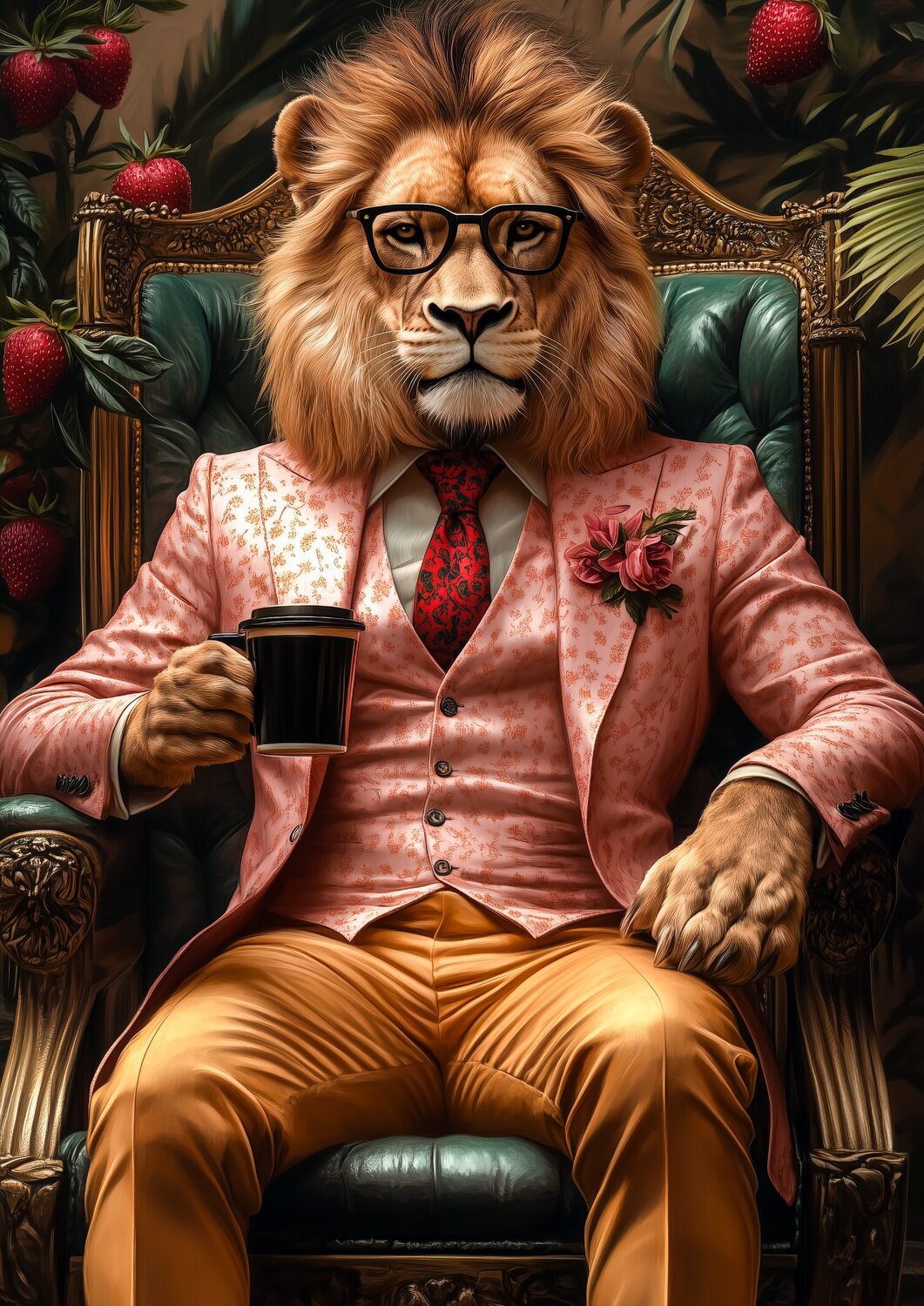 Lion coffee break Cheeky Bunny