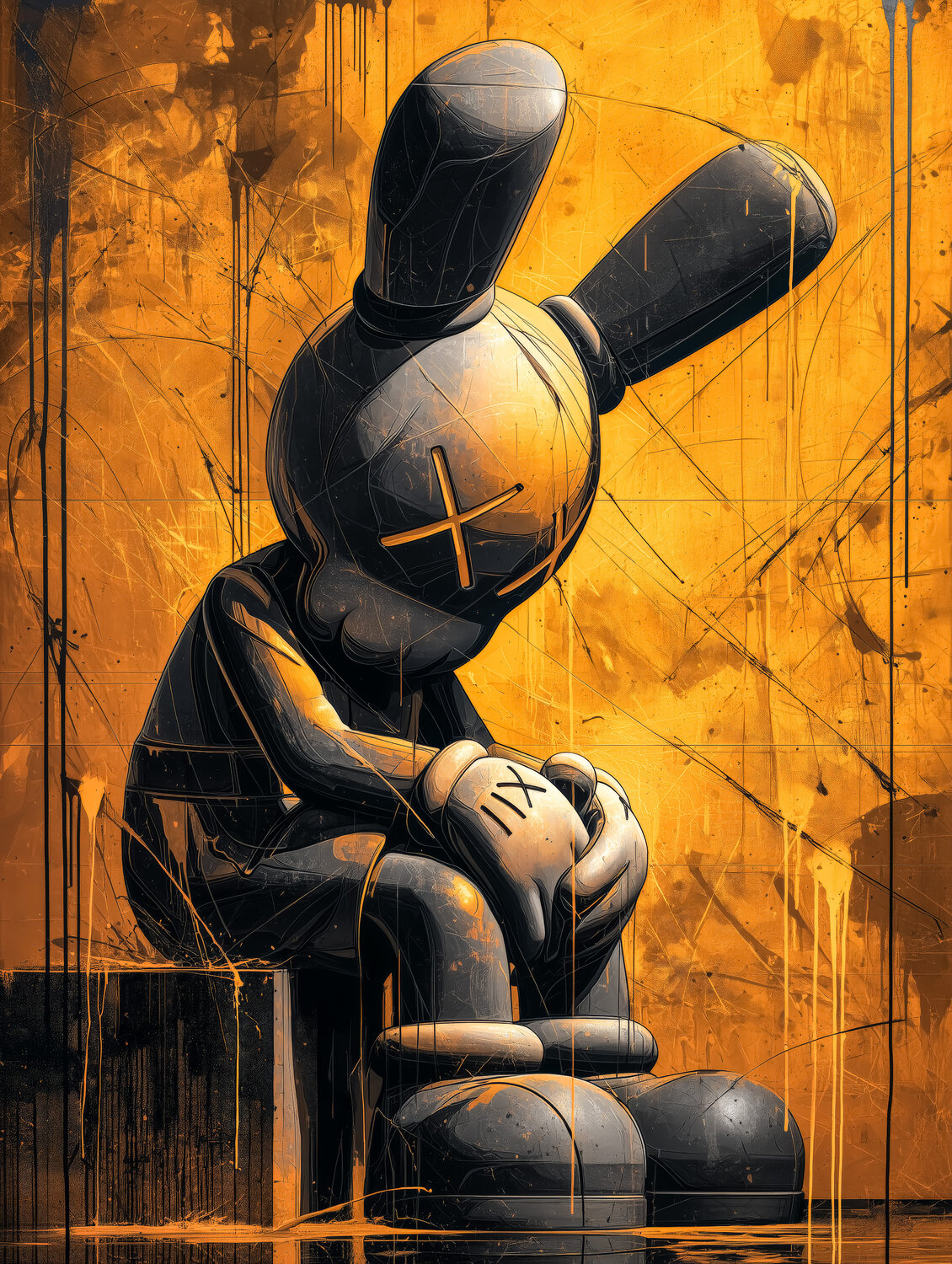 Golden Rabbit Cheeky Bunny