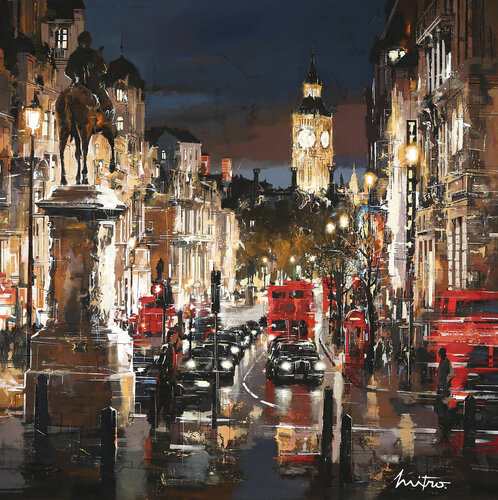 London by night di Mitro, Pittura in vendita su Singulart