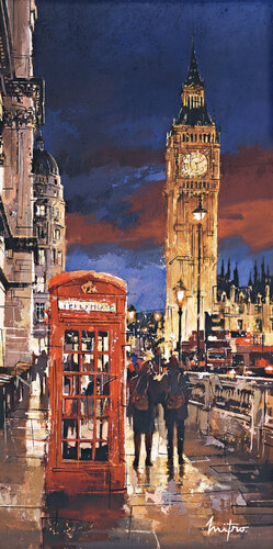 "Big Ben le soir" by Mitro, 絵画 for Sale on Singulart