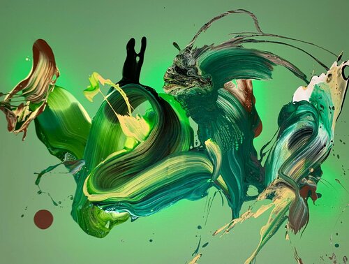 A warrior on his horse di Nikolaos Schizas, Pittura in vendita su Singulart