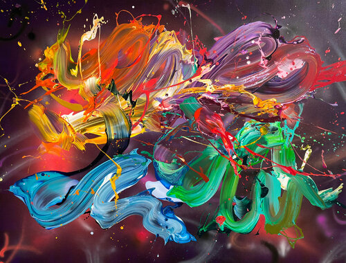 Milky Way from Grand Canyon di Nikolaos Schizas, Pittura in vendita su Singulart