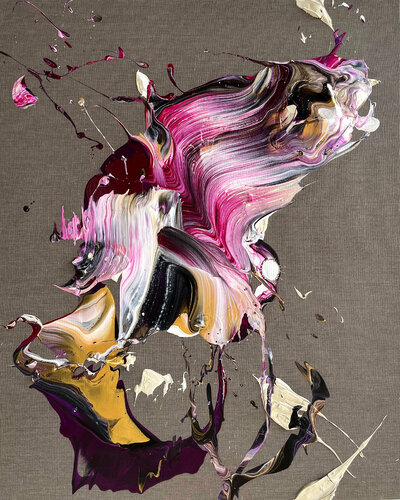 el grito de la mariposa di Nikolaos Schizas, Pittura in vendita su Singulart