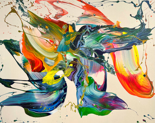 flying away di Nikolaos Schizas, Pittura in vendita su Singulart