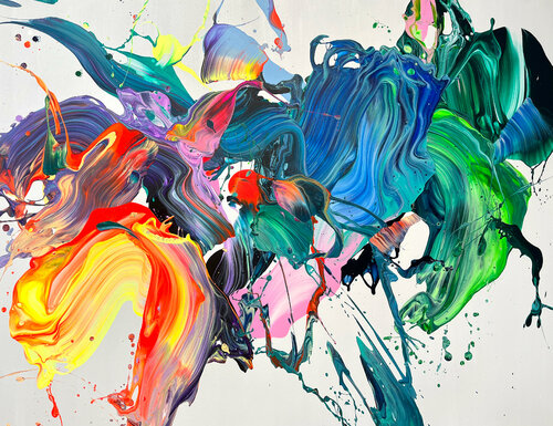 feeling your breath di Nikolaos Schizas, Pittura in vendita su Singulart