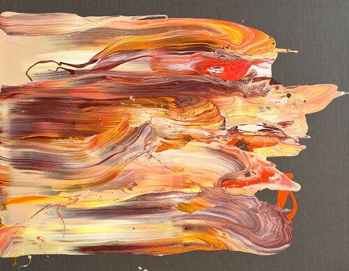 big wave under a sunset de Nikolaos Schizas, Pintura a la venta en Singulart