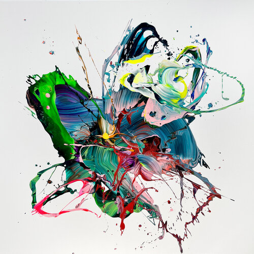 blossom green di Nikolaos Schizas, Pittura in vendita su Singulart