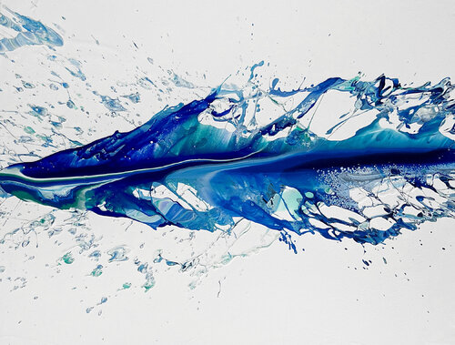 wave in Mykonos di Nikolaos Schizas, Pittura in vendita su Singulart