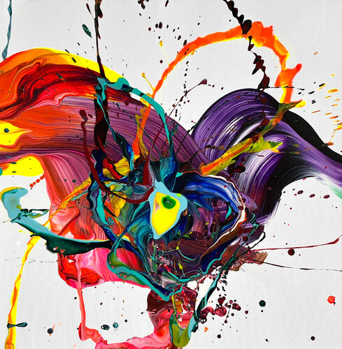 blossom in winter di Nikolaos Schizas, Pittura in vendita su Singulart