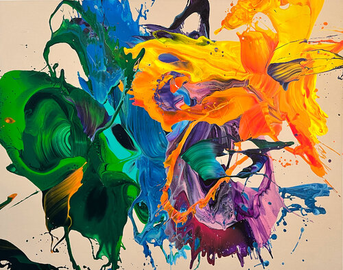 The bees can dance di Nikolaos Schizas, Pittura in vendita su Singulart