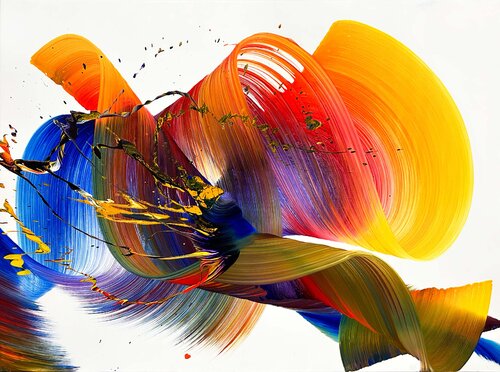 Subatomic particles di Nikolaos Schizas, Pittura in vendita su Singulart
