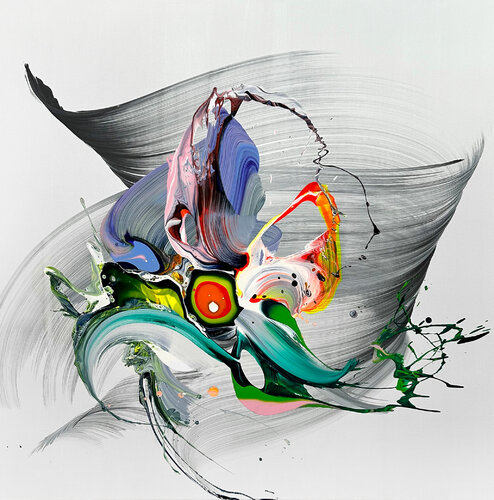 Blossom lotus di Nikolaos Schizas, Pittura in vendita su Singulart