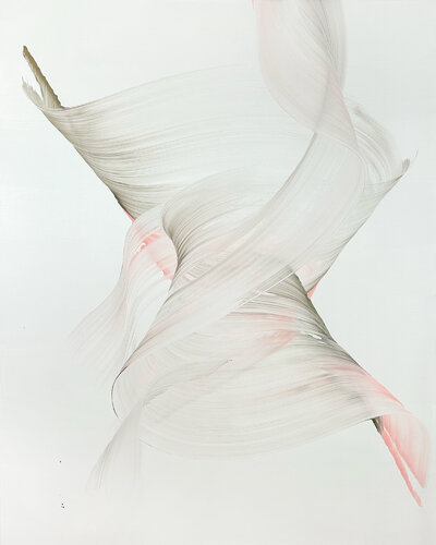 White and Pink hues by Nikolaos Schizas, Painting for Sale on Singulart