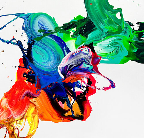 In waves van Nikolaos Schizas, Schilderij te koop op Singulart