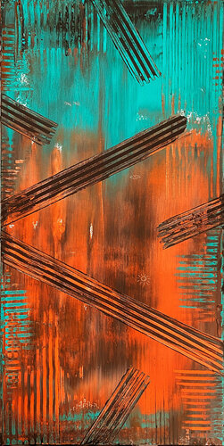 Scratching The Surface van Preston M. Smith (Pms), Schilderij te koop op Singulart