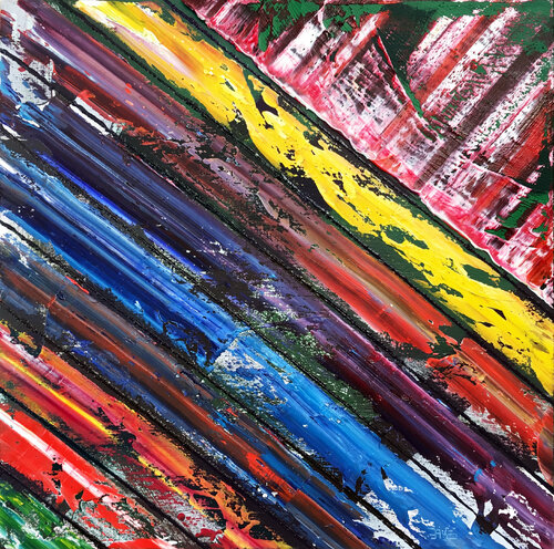 The Front Lines van Preston M. Smith (Pms), Schilderij te koop op Singulart