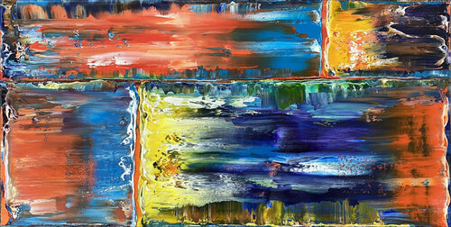 Color Construction Redux van Preston M. Smith (Pms), Schilderij te koop op Singulart