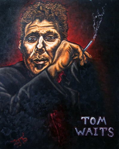 Tom Waits di Preston M. Smith (Pms), Pittura in vendita su Singulart