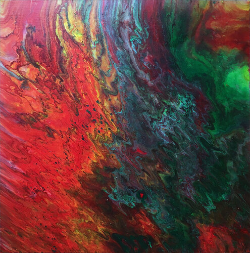 Up In Flames van Preston M. Smith (Pms), Schilderij te koop op Singulart