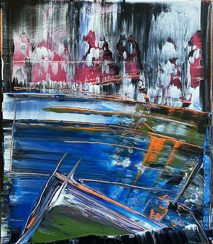 Chicken Scratch van Preston M. Smith (Pms), Schilderij te koop op Singulart