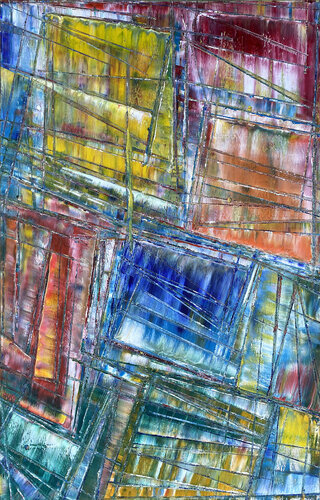 Color Fracture par Preston M. Smith (Pms), Peinture en vente sur Singulart