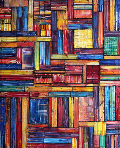 Stack Up di Preston M. Smith (Pms), Pittura in vendita su Singulart