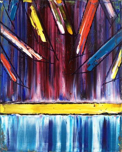 Drawing The Line di Preston M. Smith (Pms), Pittura in vendita su Singulart